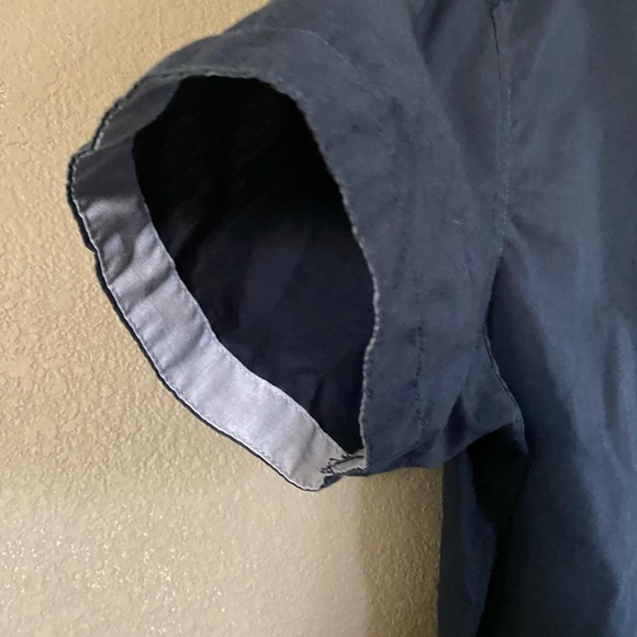 Men’s navy button up - Picture 6 of 7